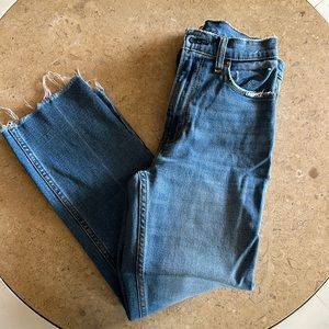 A&F ankle fray straight